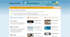 Desktop Screenshot of hannuaire.fr